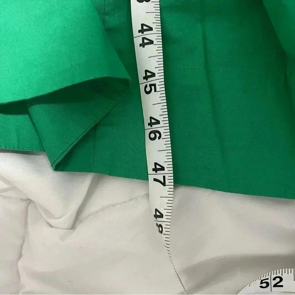 J Crew Dress Green One Shoulder Midi Dress NWT Size 6 Cotton Blend - Picture 8 of 8